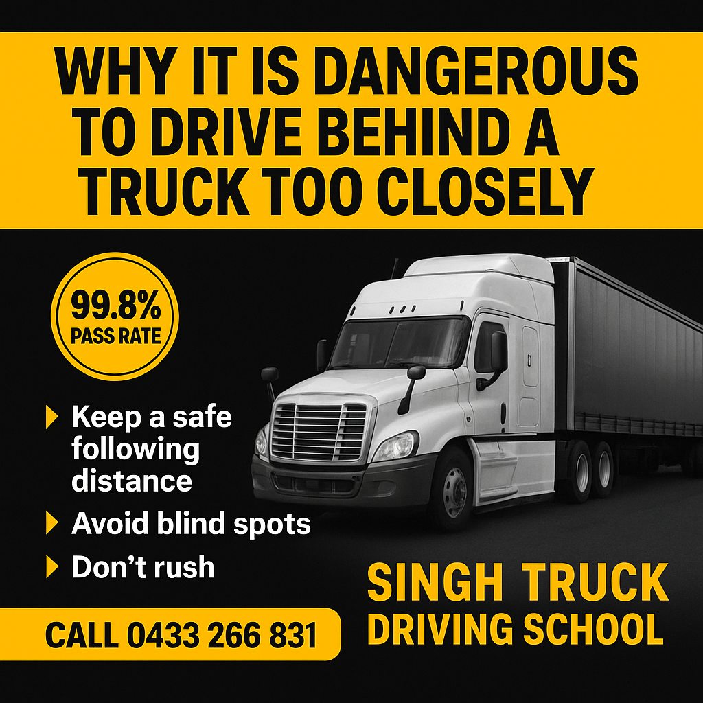 Why It Is Dangerous To Drive Behind A Truck Too Closely