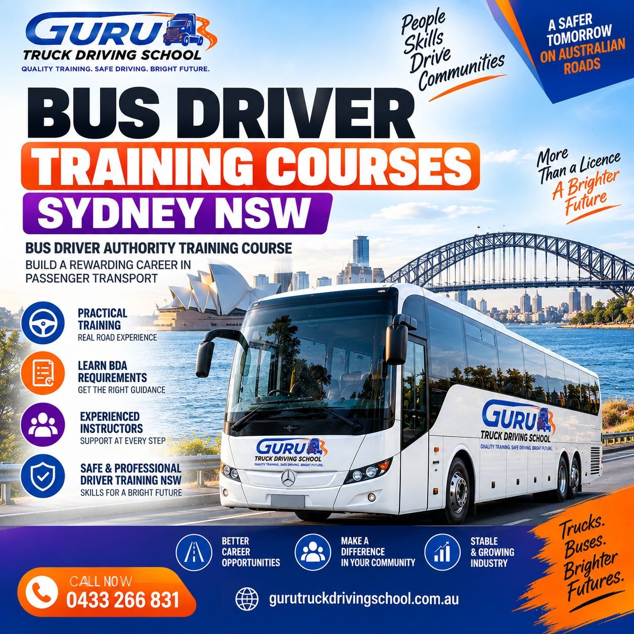 Bus Driver Training Courses Sydney NSW with Guru Truck Driving School