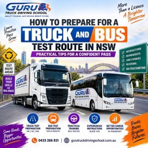Truck and bus test route NSW preparation
